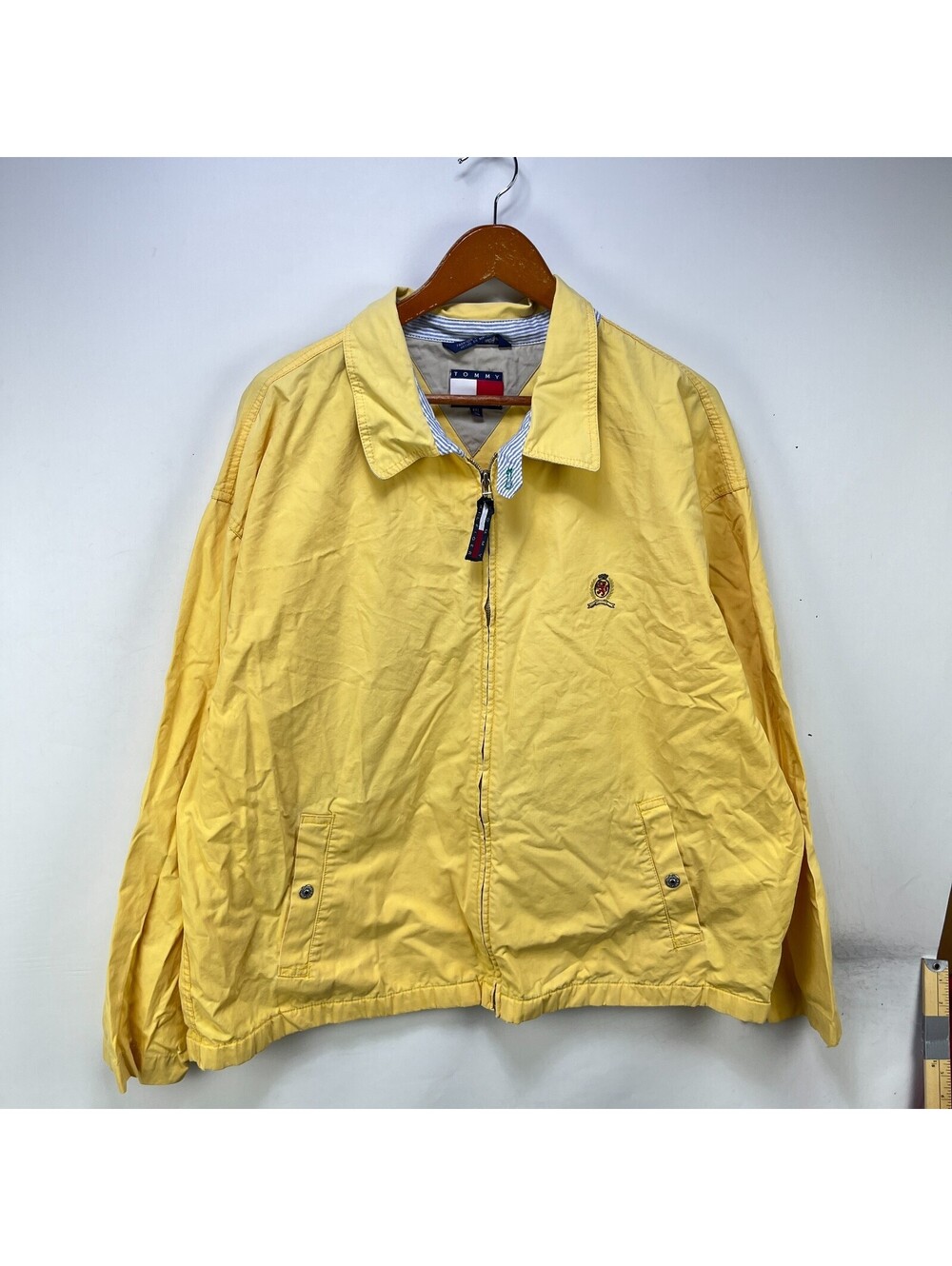 Vintage 90s Tommy Hilfiger Crest Harrington Jacket 2XL